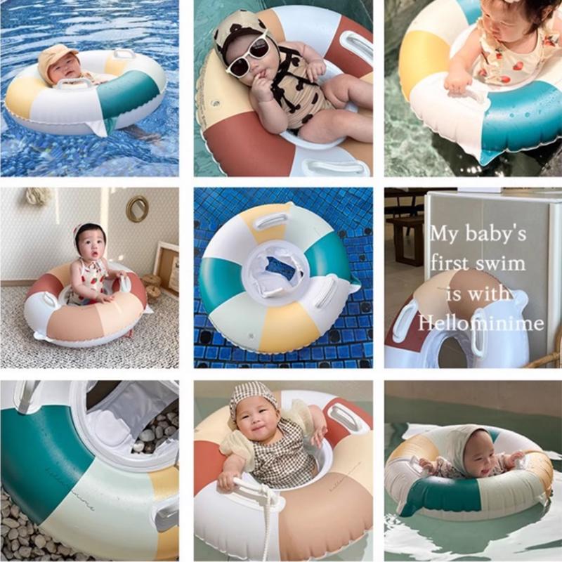 Toddler Pool Float Inflatable Baby Swim Ring Tube Safety Seat Pool Toys For Kids Child Swimming Circle Beach Water Play Games