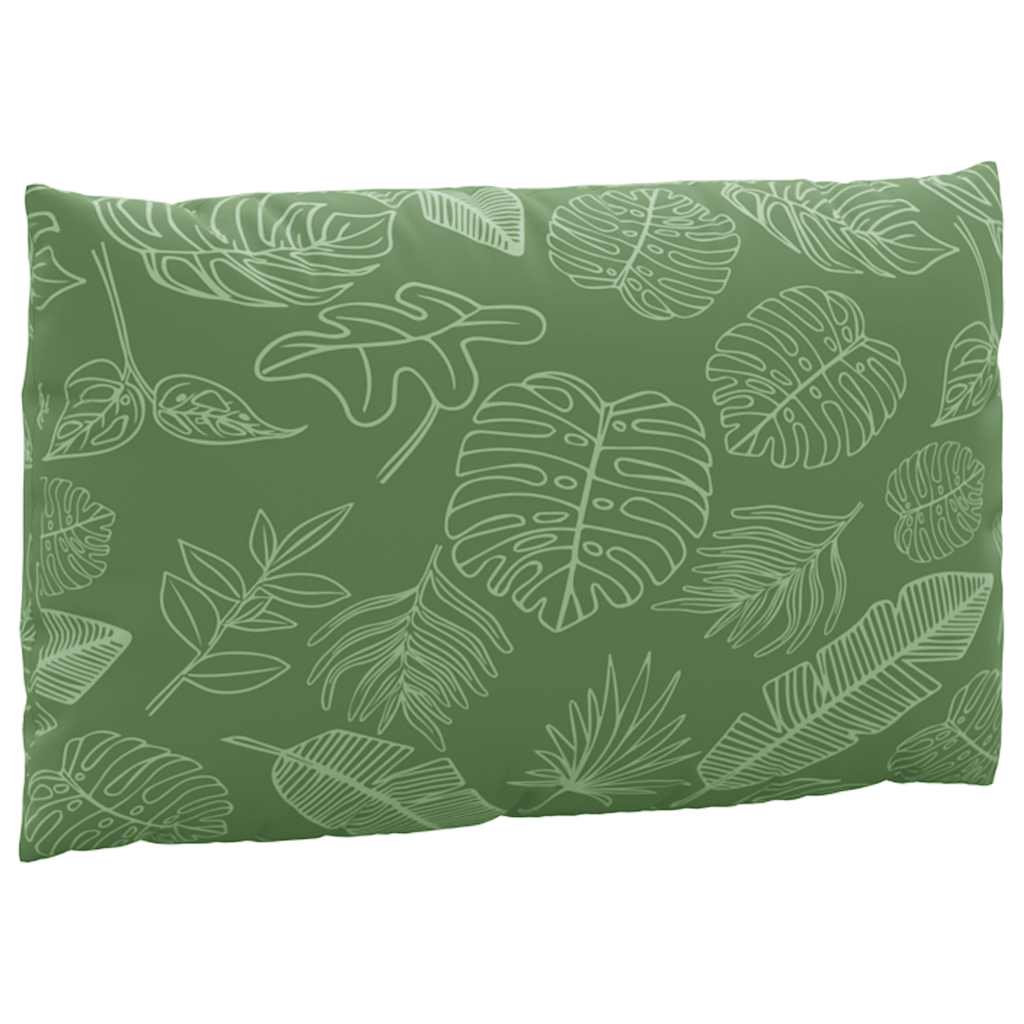 Vidaxl Pallet Cushions, 3 Pcs., Leaf Pattern, Oxford Fabric