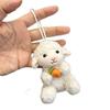 2027 Year of the Sheep Plush Pendant Cute Curly Lamb Doll Keychain for Backpack Car Decor Party Favor