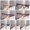 Resin Unisex Plain Eyewear Transparent Gradient Frame Glasses Anti Blu-ray Glasses  Decorative