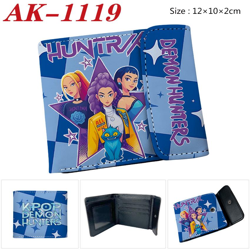 Anime Cartoon Rumi Zoey Demon Hunters PU Leather Wallet Card Bag Birthday Gift