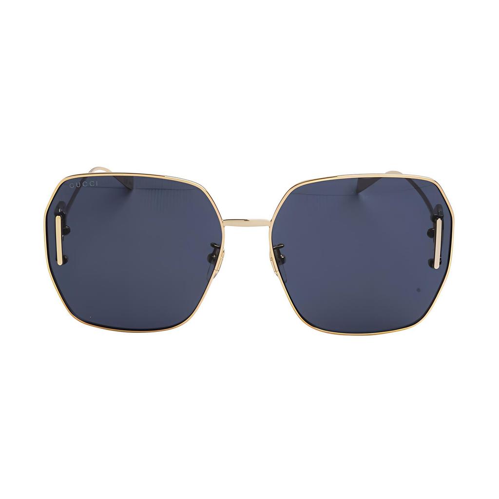 Gucci Hollow Double G Interlocking Design Fashion Versatile Irregular Shape Sunglasses Women sunglasses GG1207SA-002