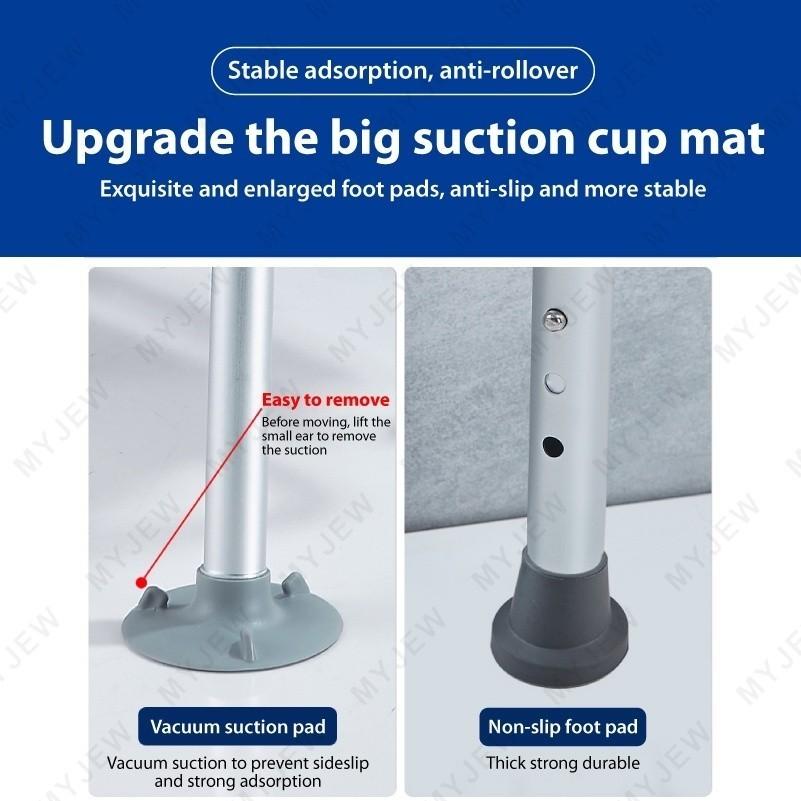 Bathroom Toilet Shower Chair for Elderly Safety Non-slip Bath Chair Rustproof Height Adjustable Alloy