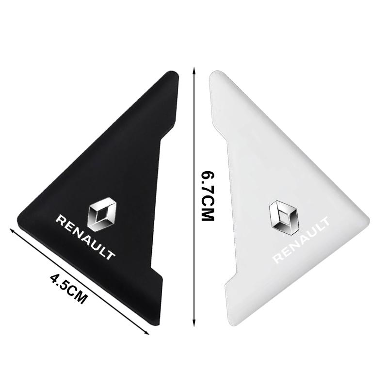2Pcs Car Door Corner Cover Bumper Crash Anti-Scratch Protection 3D Sticker For Renault Dacia Megane 2 3 Duster Logan Clio 4 Scenic 2 Captur