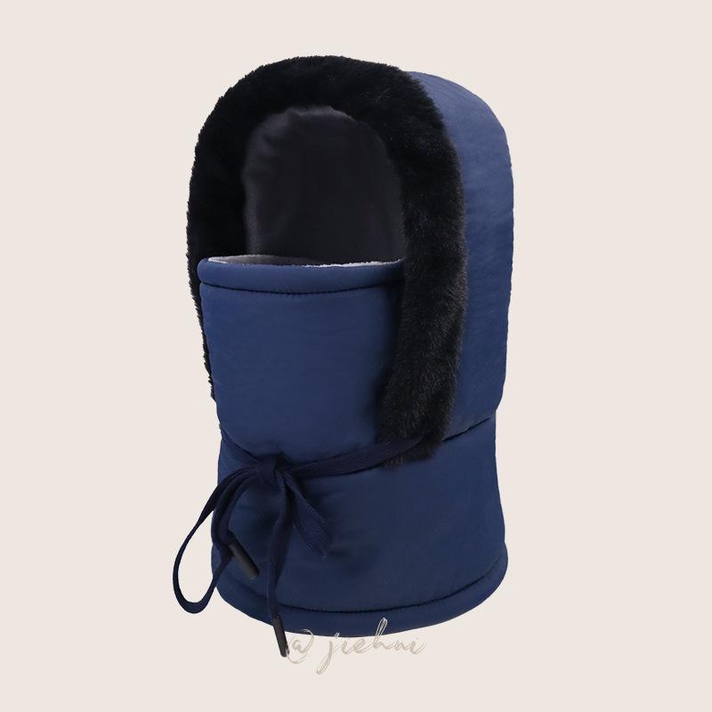 Lei Feng hat men's and women's winter riding warm mask cold wind motorcycle scarf headgear integrated hat can wear helmet