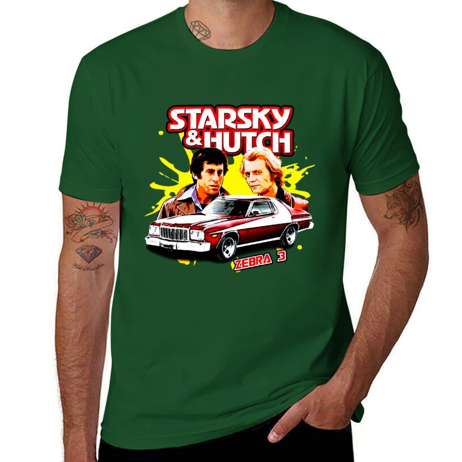 

Starsky and Hutch TV series T-Shirt summer top vintage clothes for men 4XL