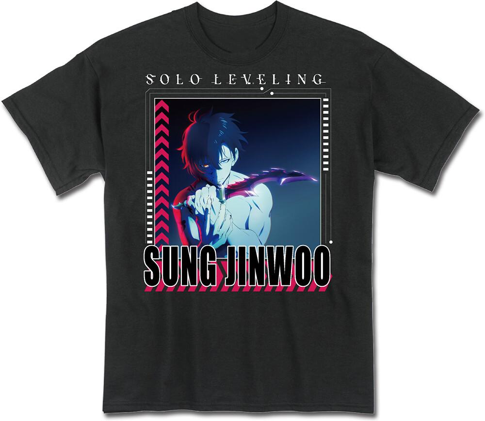 Solo Leveling - Sung Jinwoo Teaser Black Adult T-Shirt Unisex T-Shirt L
