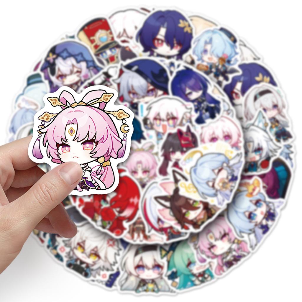 50 Q Version Collapsed Star Dome Railway Graffiti Stickers Cartoon Cute Game Decoration Laptop DIY Stickers