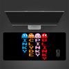 Pac‑Man Cartoon Mouse Pad, Large Gaming Desk Mat, Non-slip XXL Mousepad for Laptop & Tablet, Mini PC Playmat with Stitched Edges