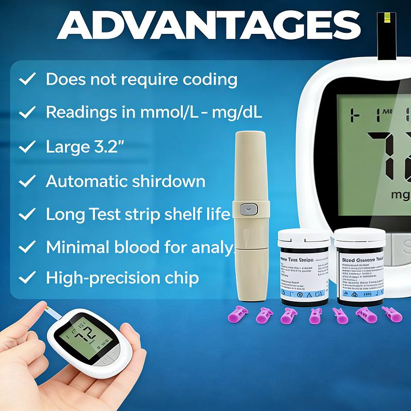 Glucometer for Seniors – Simple, No Coding, High Accuracy, Easy to Use at Home
