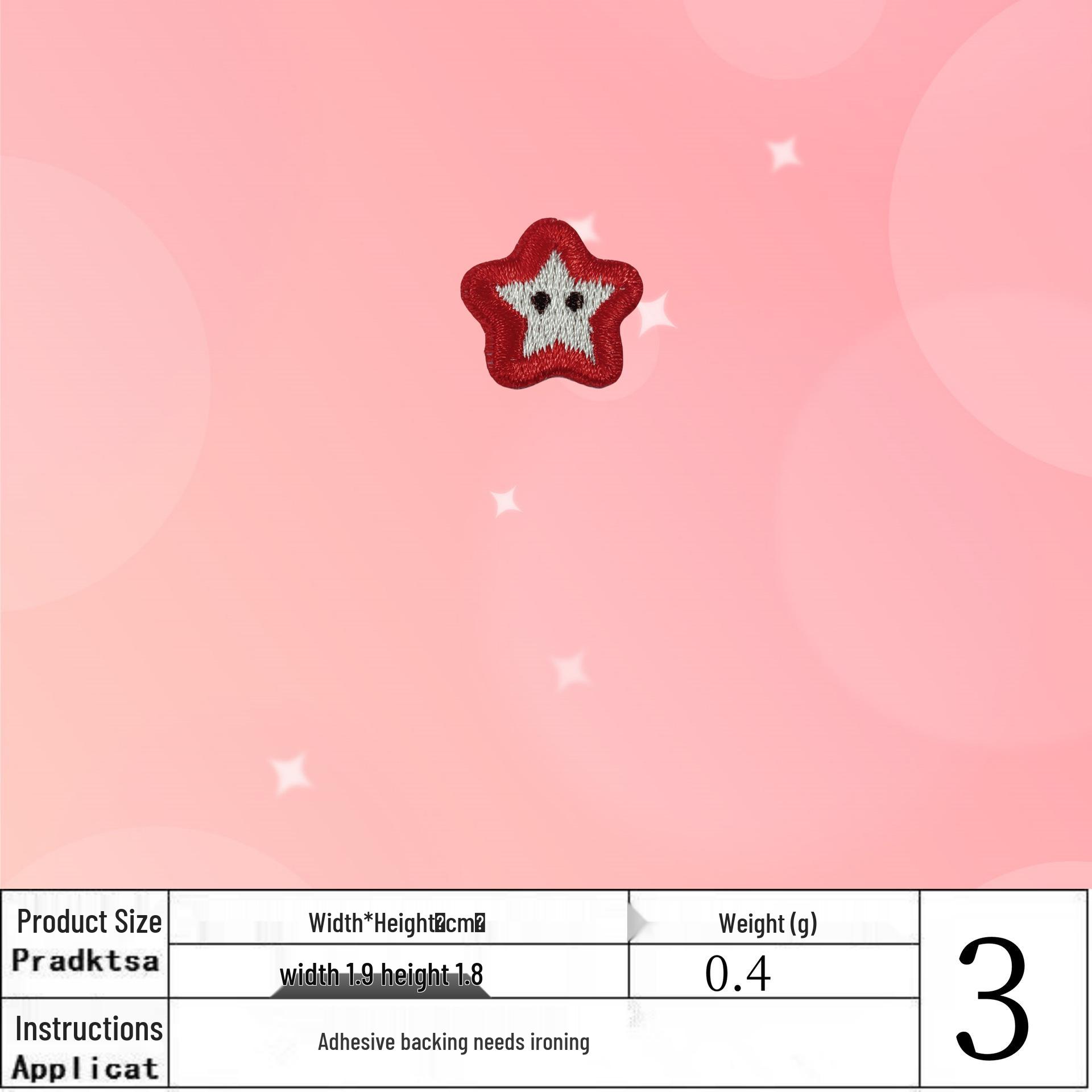 

Очаровательная маленькая вышитая нашивка в виде яблока - Звезды, украшение для одежды, значок