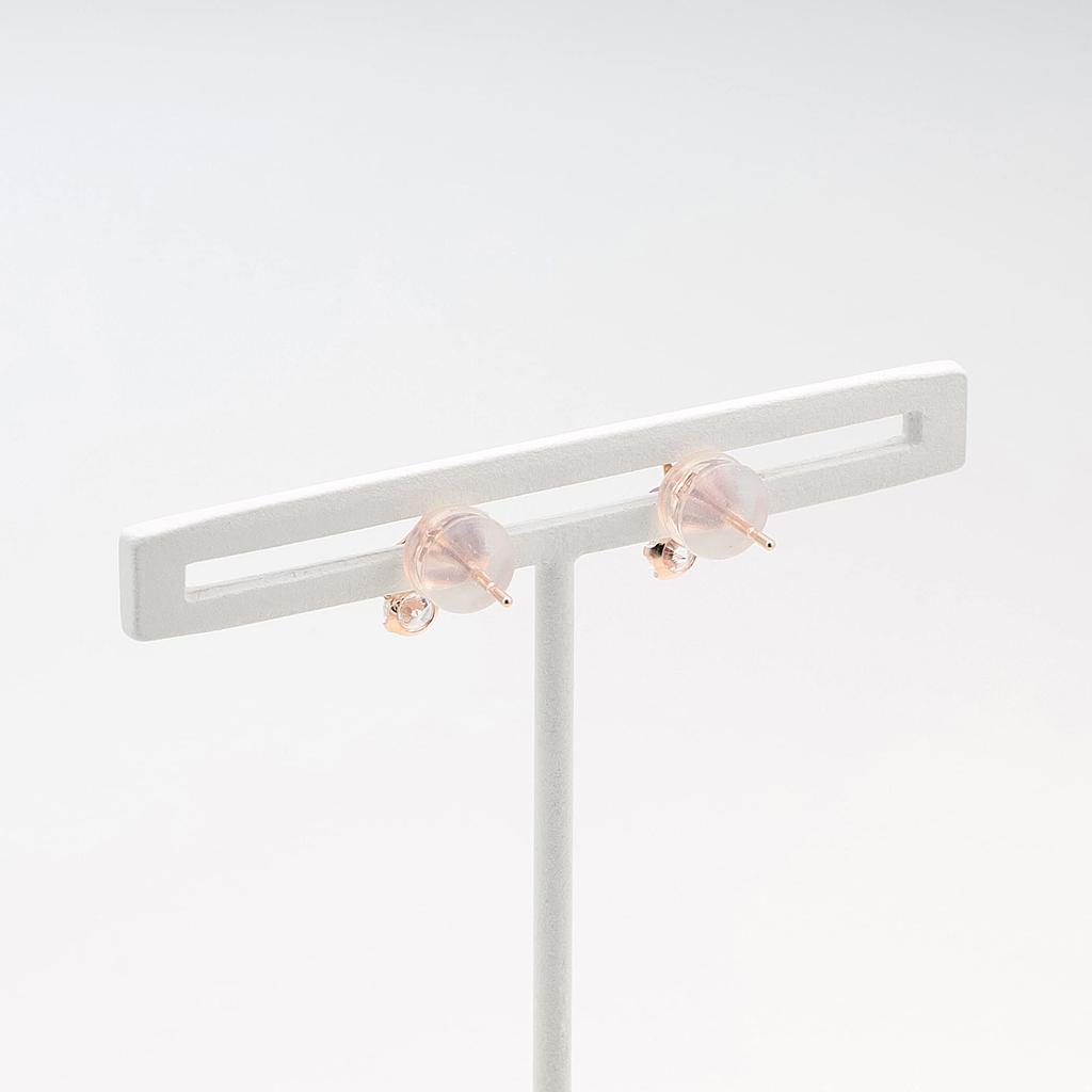 ESTELLE [Official] [Web Exclusive] Women's Earrings in 10K Pink Gold with Amethyst (February Birthstone) 0222-8667-0019-0000