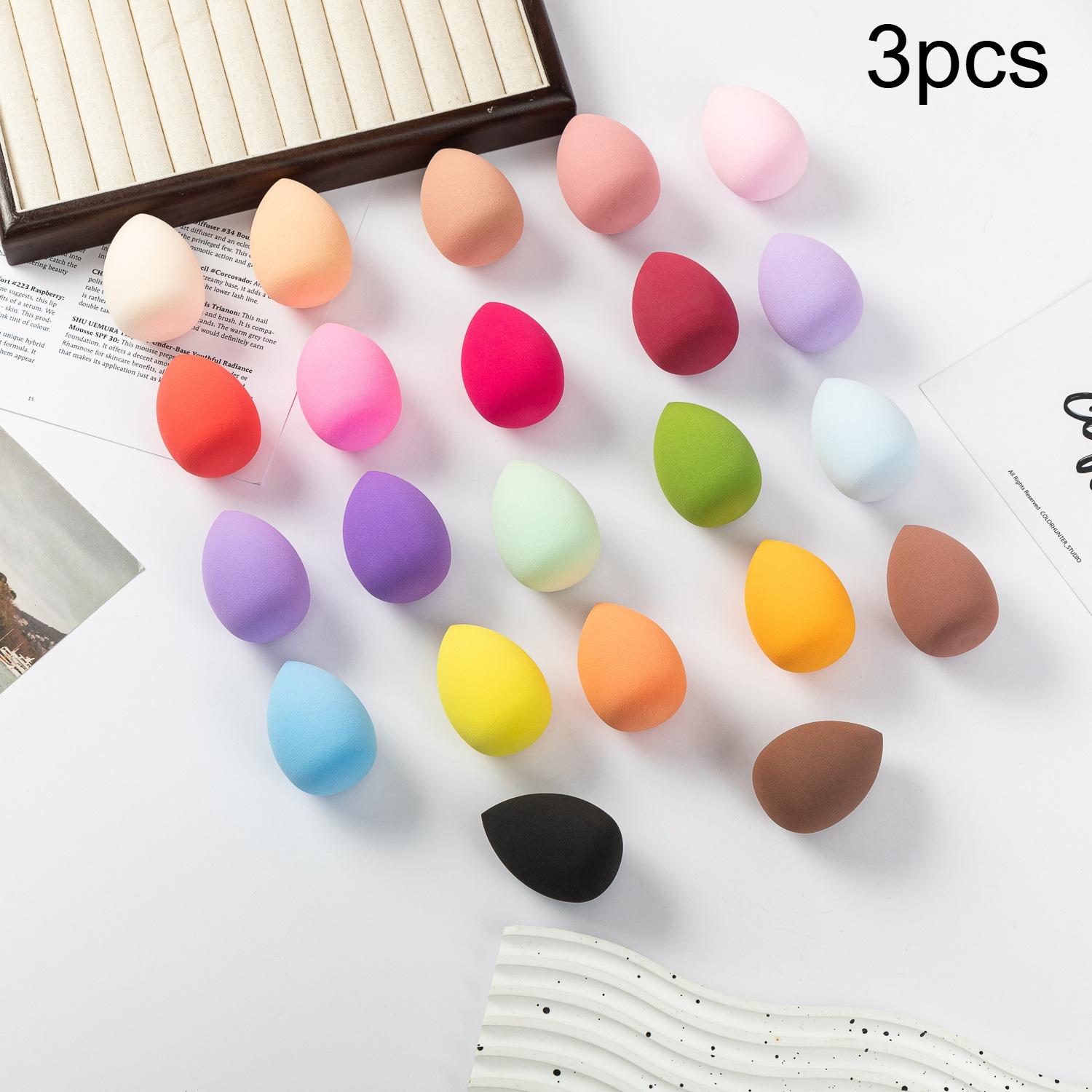 

3/5pcs Super Soft Makeup Sponge, Wet and Dry Use, Non-Latex Sponge Powder Puff, Suitable for Liquid Foundation, Cream, Powder