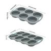 Silicone Hamburger Bun Pan Hamburger Bun Mold Nonstick French Bread Baking Pan Silicone Baguette Mold for Baking Bread Pans