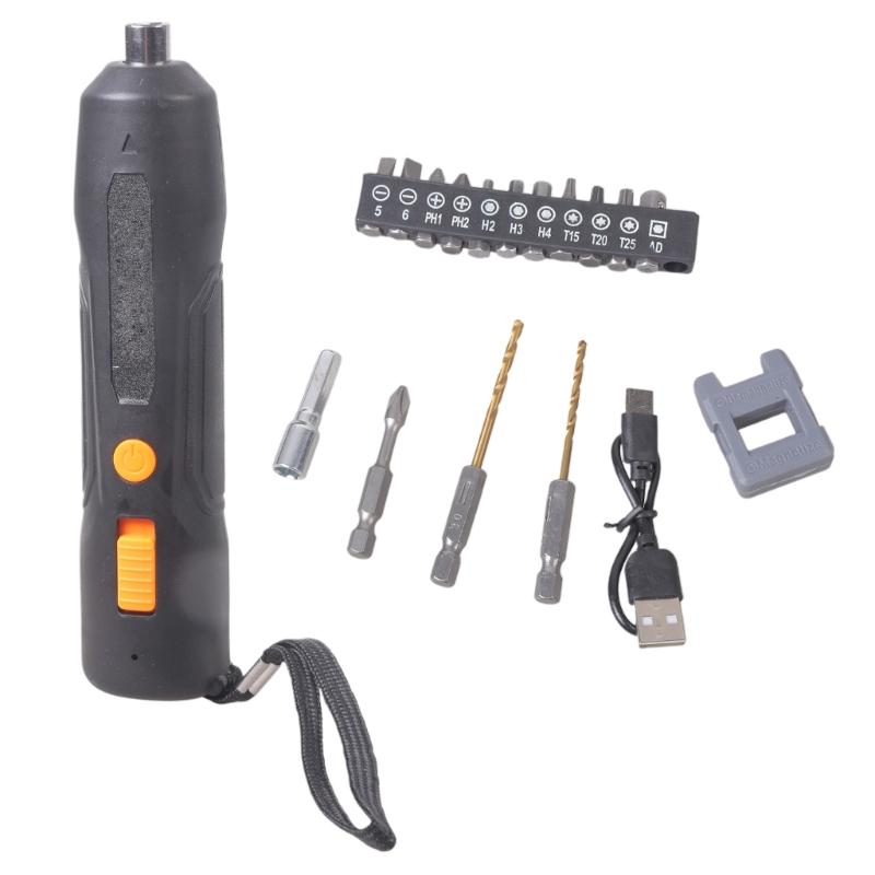 

Lightweight Wireless Electric Screwdriver 8H Runtime Reverse Function ABS Housing For Furniture Assembly DIYer Repairs