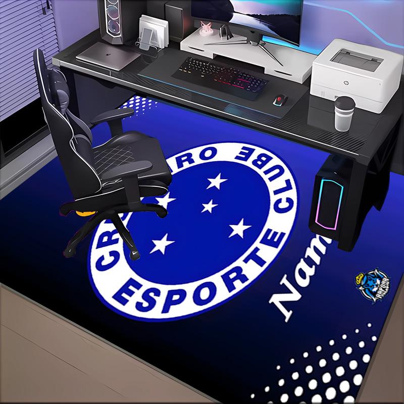 Custom Name Cruzeiro Power Rug Game Carpet, Floor Mat for Bedroom Living Room Entryway Rug, Home Decor Idea Gift for Christmas birthday