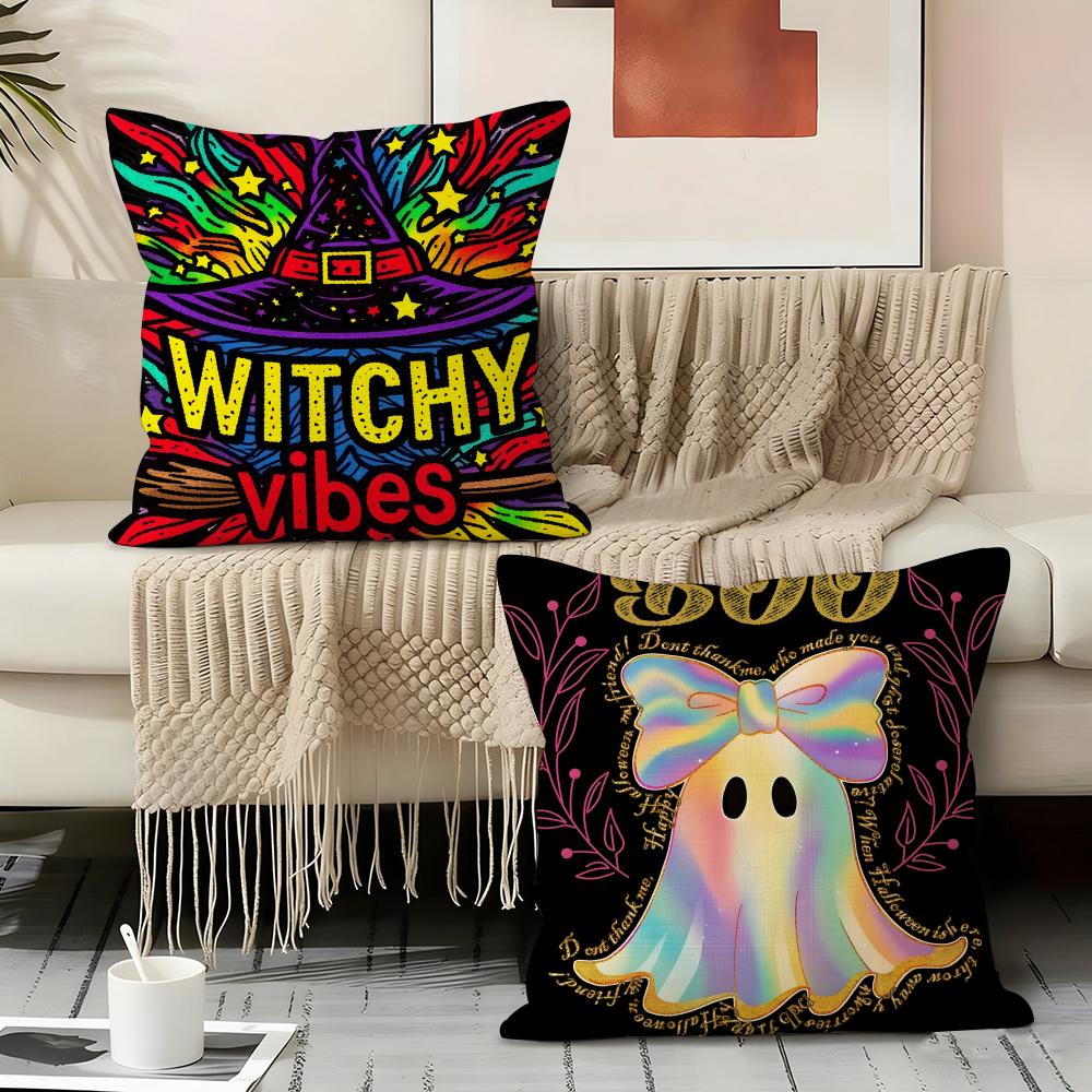 Halloween Pillow Case Pillowcase, Double-sided Printed, Sofa Cushion, Bedroom Headboard Pillow