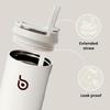 BOTTLE BOTTLE Insulated Water Bottle 24oz with Straw Lid and Handle for Sports Travel Gym Stainless Steel Water Bottles Double-Wall Vacuum Metal