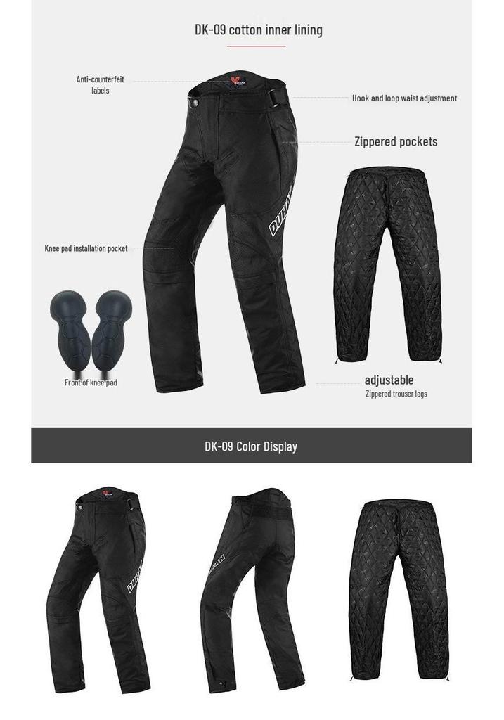Duhan Men's Waterproof Motorcycle Racing Suit - Anti-fall, Breathable Jacket & Pants Set