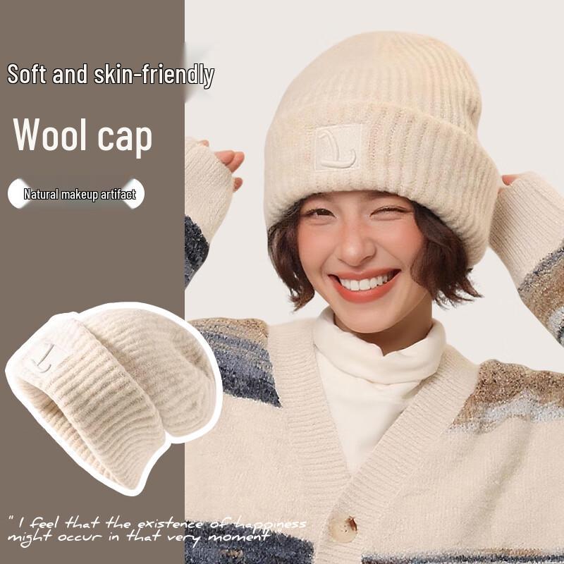 Женская вязаная зимняя мешковатая шапка Ousen