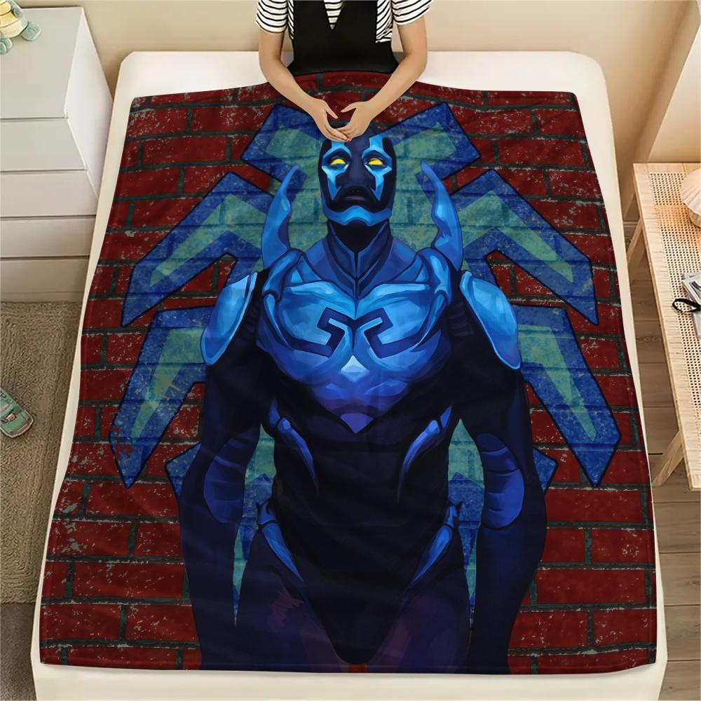 Blue Beetle Hero Blanket, Versatile Throw for Bedroom Interior, Perfect Gift for Superhero Collectors.chl