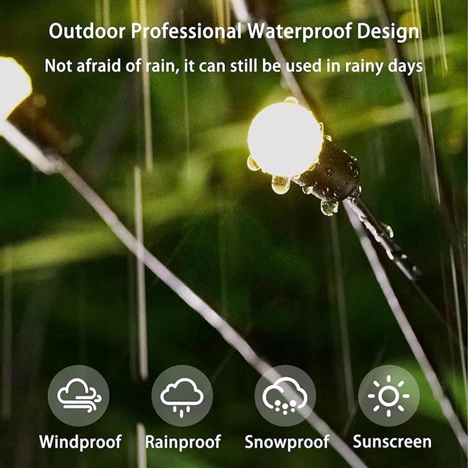 LED Solar Lamp Garden Decoration Fireworks Lamp 6LED/10LED Firefly Outdoor IP65 Waterproof Lamp Christmas Garden Decoration