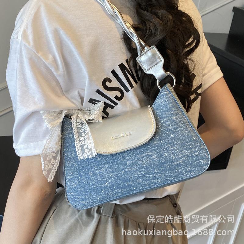Premium Sense Bag Women's 2025 New Trendy Fashion Versatile Shoulder Underarm Bag Niche Super Fire Commuter Messenger Bag