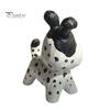 Playful Tongue Out Dog Statue Handmade Dalmatian Figurine, Cute Sculpture, Wooden Desk Decor for Home Office Bookshelf, Unique Gift Lovers Small