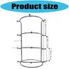 Elegant Detachable Crown Display Stand Sturdy Stainless Steel Frame Suitable for Secure Jewelry Exhibition Presentations