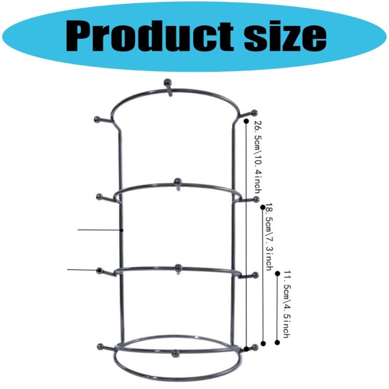 Elegant Detachable Crown Display Stand Sturdy Stainless Steel Frame Suitable for Secure Jewelry Exhibition Presentations