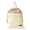 COLORFUL CANDY STYLE Large Drawstring Gym Clothes Bag Name with Handles and Mimosa for NL601500 (with Tag), Gusset, Water-Repellent, No-Iron, Fleur,