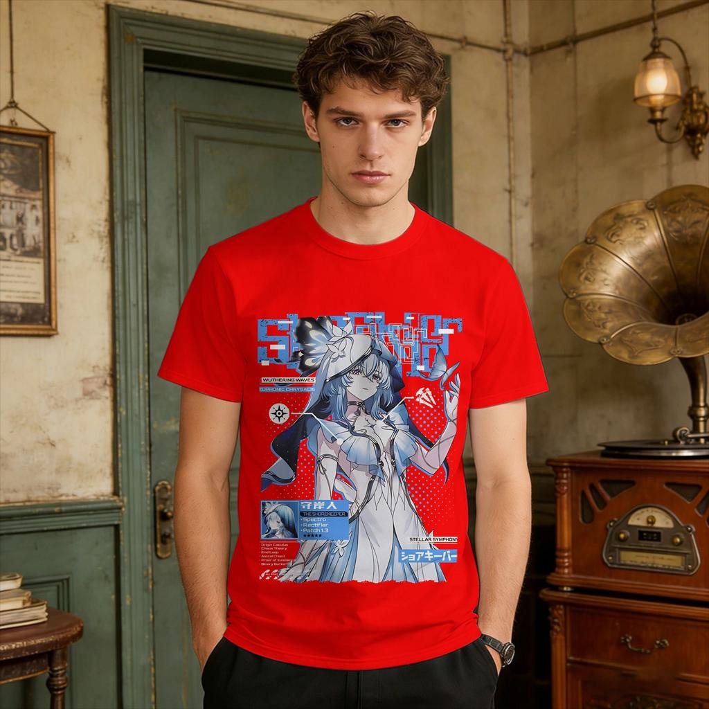 The Shorekeeper Wuthering Waves Tshirt Adult Y2k Basic T Shirts Summer O Neck Harajuku Tee Shirt Design Plus Size Clothing