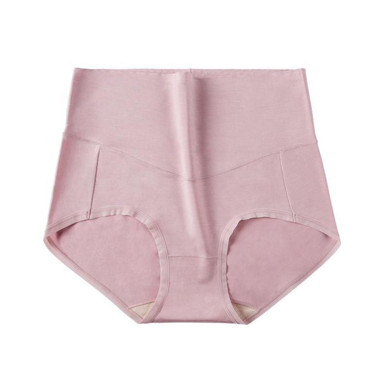Modal antibakteriell dameundertøy Høy midje for kvinner Abdominal og hofteløftende Mulberry Silk Shorts Komfortable truser