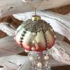Glass Pearl Jellyfish Pendant Beach Christmas Decoration Christmas Tree Decoration Pendant Four Sets Hang Up