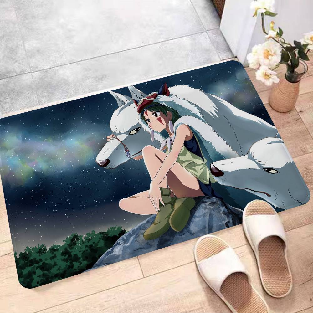 Anime Film P-Princezna M-Mononoke Vstupní rohožka Skandinávský styl Domácí rohožka Koupelnové-WC rohožky Ložnice Hotelová dekorační rohož