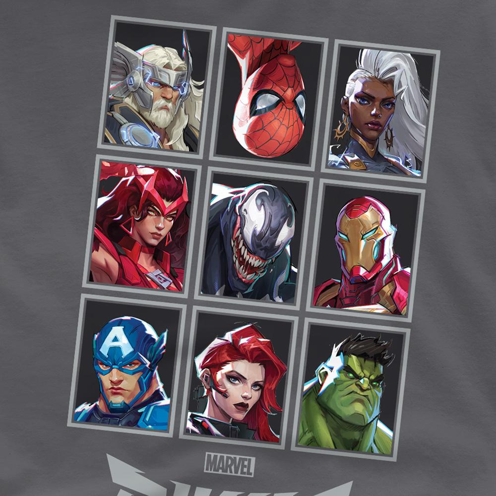 Marvel Rivals Unisex Adult Character Grid T-Shirt