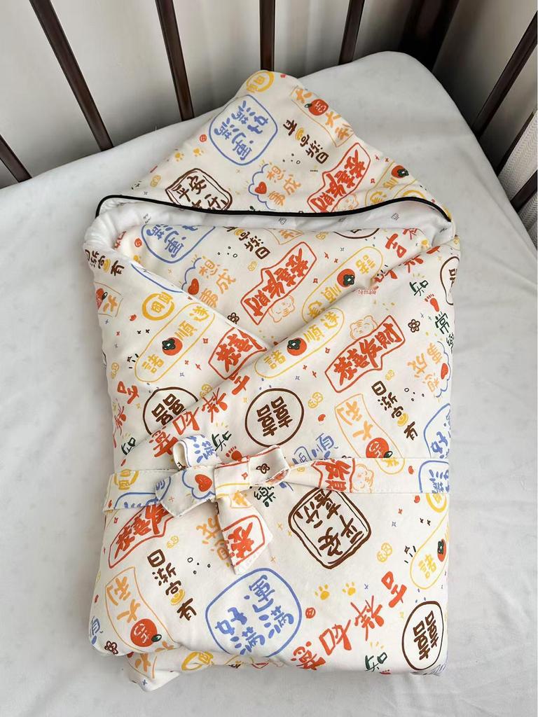 Pure Cotton Knitted Baby Swaddle Blanket for All Seasons