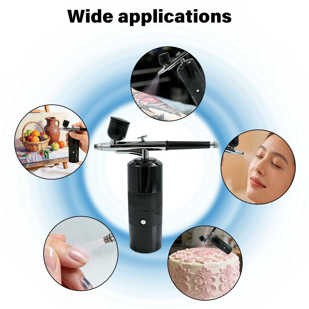 Kompresörlü Airbrush Airbrush Boyama Mini Boya Tabancası Boyama İçin Kablosuz Elektrikli Boya Tabancası Kompresörlü Airbrush Seti