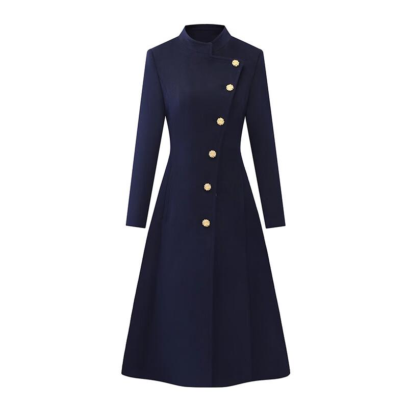 Women's Tluoman Professional Waist-Cinched Wool Blend Coat