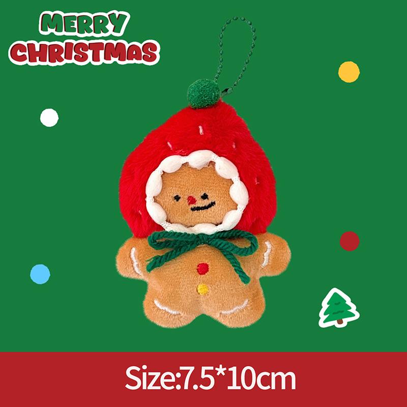 Christmas Decorations 2025 Christmas Doll Pendants Cute Elk Santa Claus Keychains Accessories Party Favors New Year Gifts