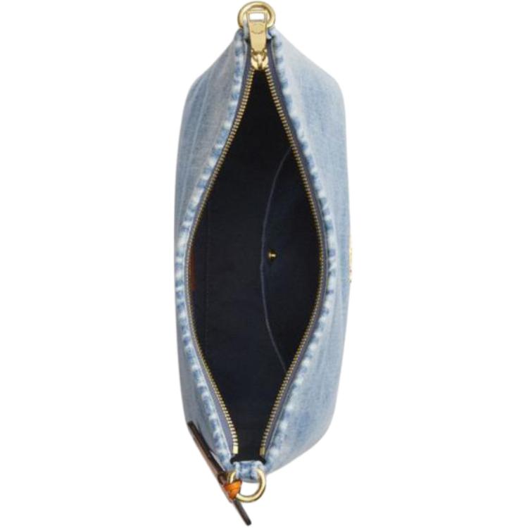 Coach Laurel Shoulder Bag Loved Denim With Charms Light Indigo Daily Crossbody CEF26-IMNIM