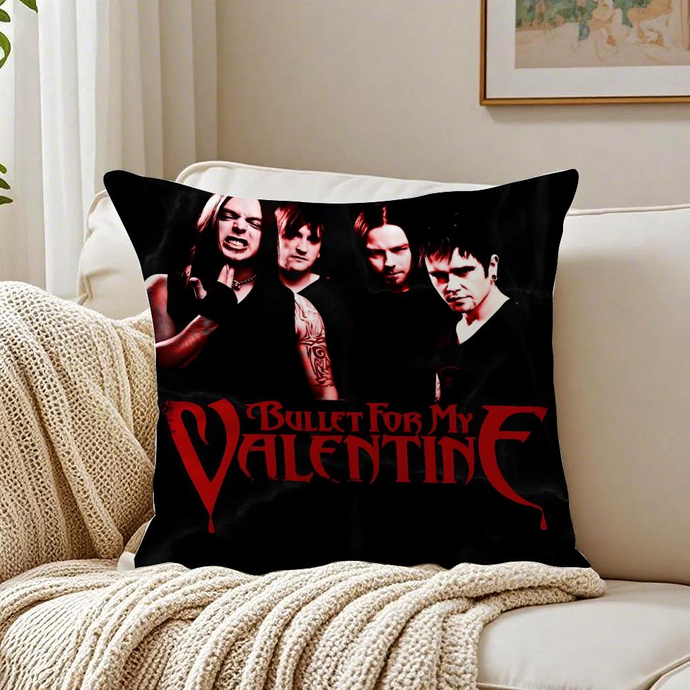 band emotional BBullet for My VValentine Cushion Cover Pillowcase Antidustmite living Room Sofa Decor Cushion Room