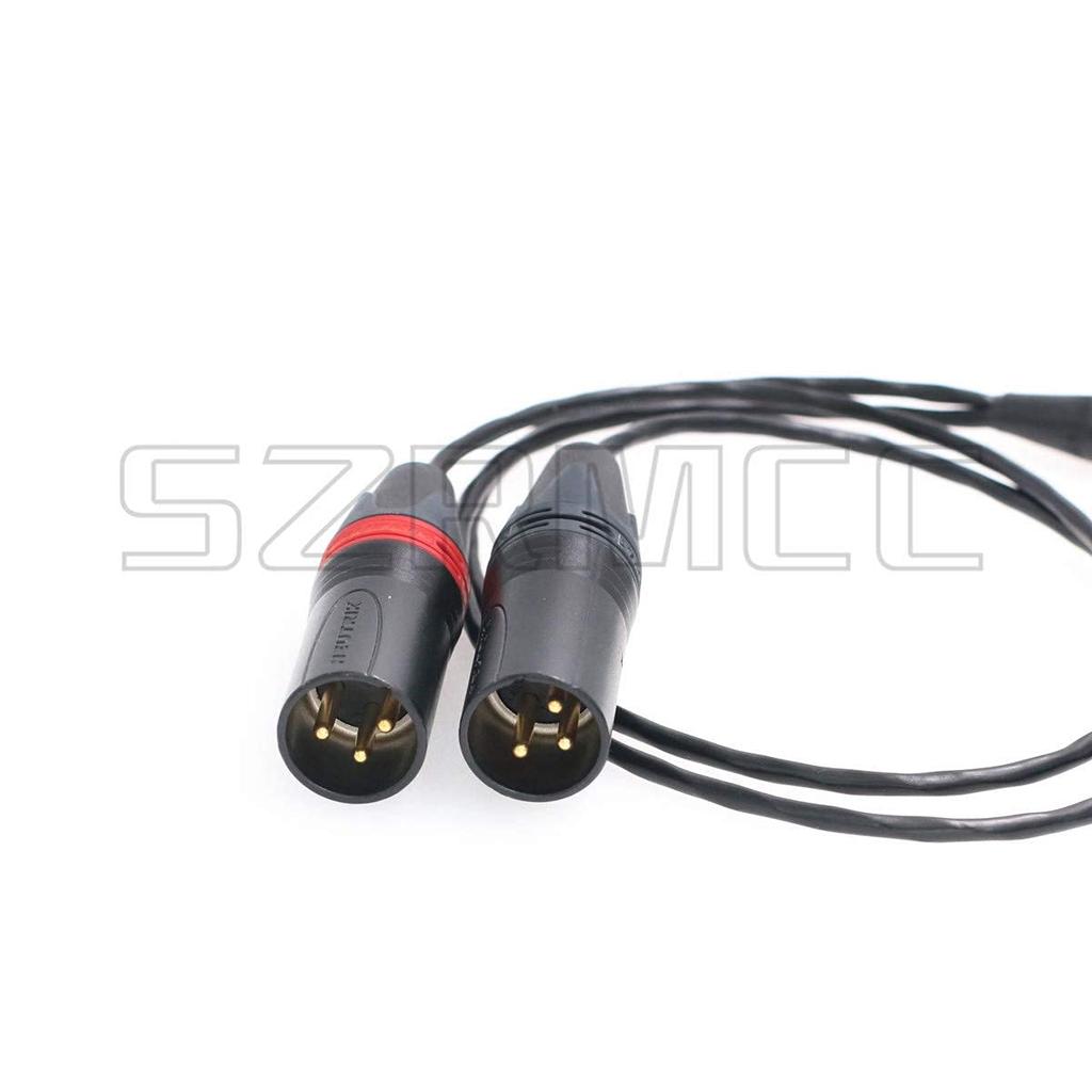 SZRMCC TA5F Mini XLR to Dual XLR Audio Cable for Zaxcom QRX Field Sound Devices 633 664 688 788T 5-Pin 3-Pin Mixer/Recorder,