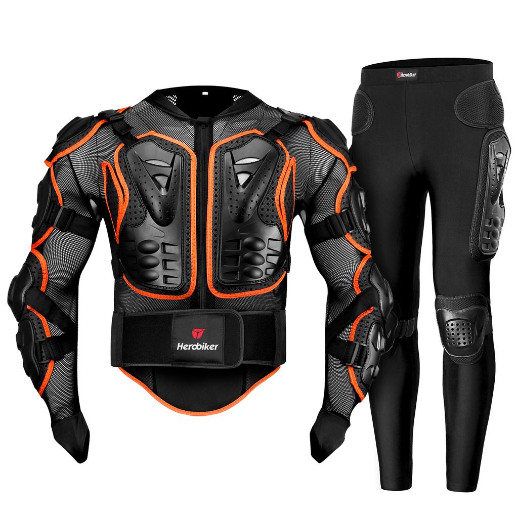 Herren Vollkörperpanzerung Motorradjacken Motorradhosen Schutzjacken Motocross Enduro Racing Moto Schutzausrüstung