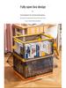 Foldable Transparent 5-Door Storage Box for Clothes, Quilts, Books, and Toys