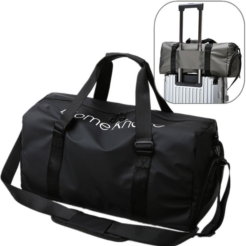 

Stylish Unisex Waterproof Travel Fitness Bag – Large Capacity, Trendy Design, Handheld & Shoulder Option чёрный