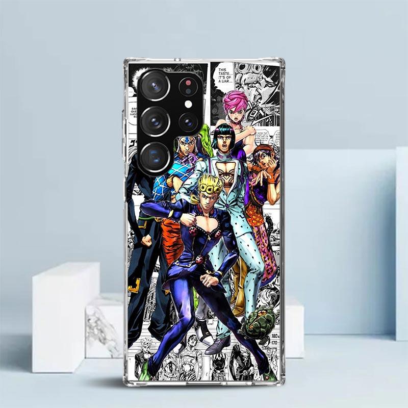 JoJo's Bizarre Adventure Golden Wind Handyhülle Für Samsung Galaxy S24 S25 Edge S26 Ultra S22 S23 Plus S21 + S20 FE Weiche TPU Rückseite