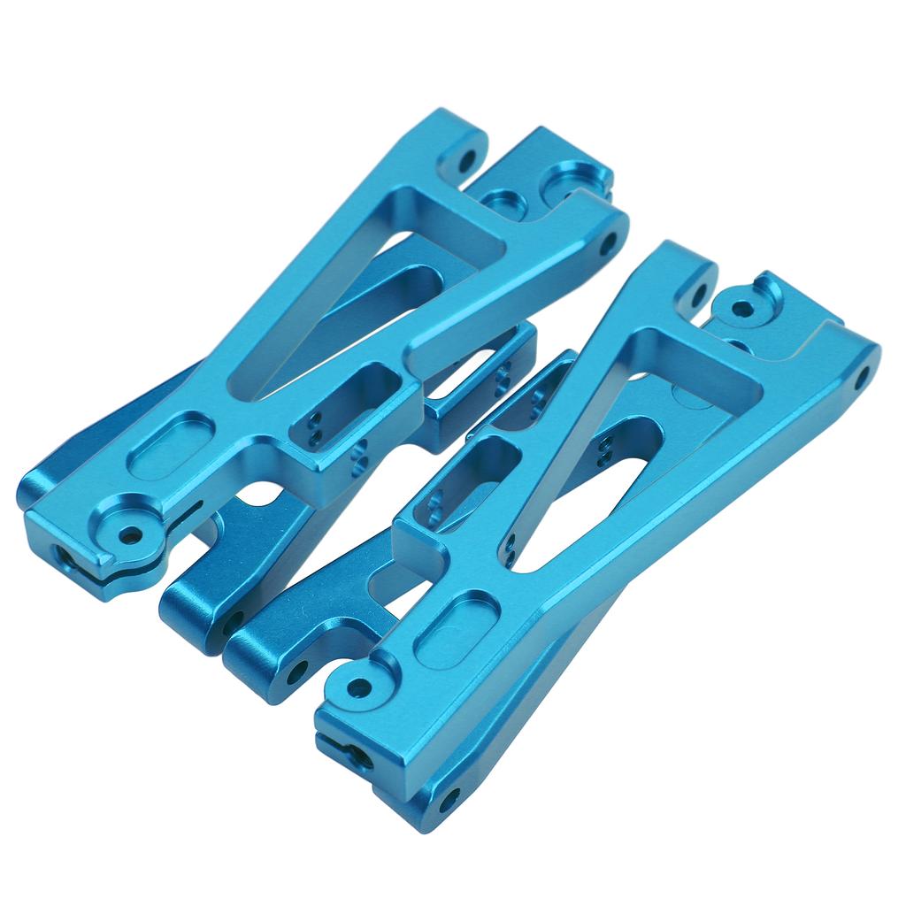 2pcs RC Suspension Arm Aluminum Alloy DIY Upgrade Front and Rear Lower Swing Arm for JLB 1 10 TruckBlue