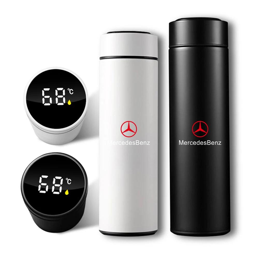 

Hot Car Sticker 500ml Smart Thermo Mug Car LED Temperature Display Cup for Mercedes Benz AMG W204 W205 W210 W211 W212 W213 W220 Black
