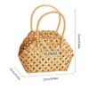 Hand-Woven Wood Flower Basket for Teacher's Day and Mother Day Online Celebrity Posing Props Portable Gift Basket